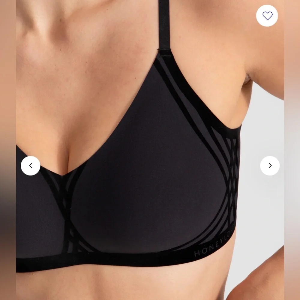 NWT Honeylove Silhouette Bra XL black‎